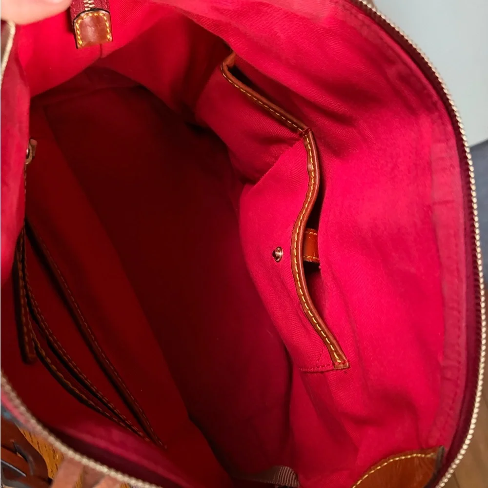 Dooney & Bourke Plaid Multicolor Satchel - Picture 3 of 3